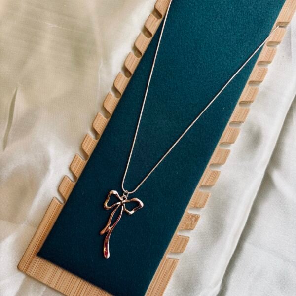 Bow Pendant Necklace - Image 3