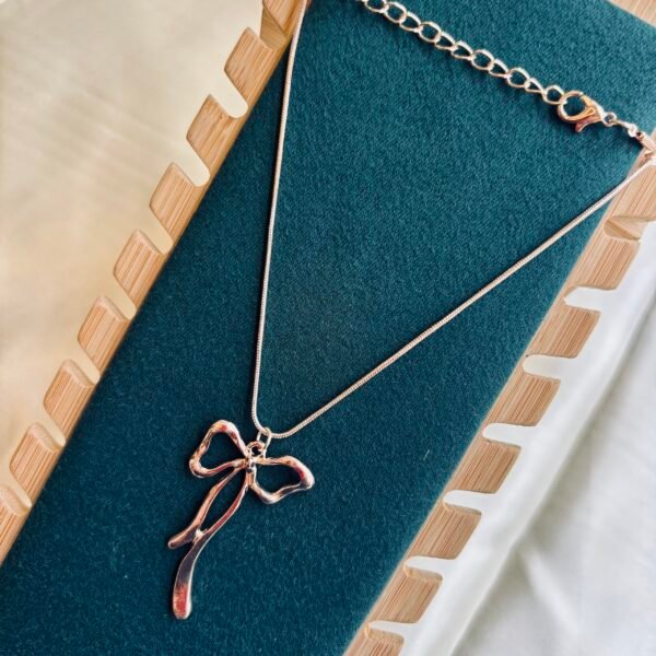 Bow Pendant Necklace - Image 2